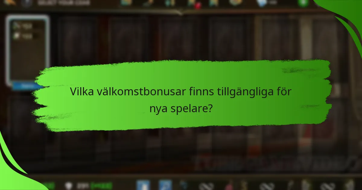 Vilka välkomstbonusar finns tillgängliga för nya spelare?